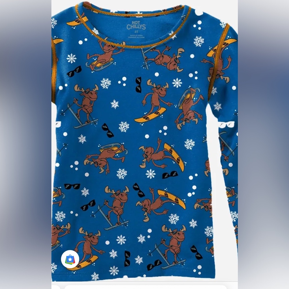 Hot Chilly’s winter moose youth kids Xl ski snowboarding base layer top
